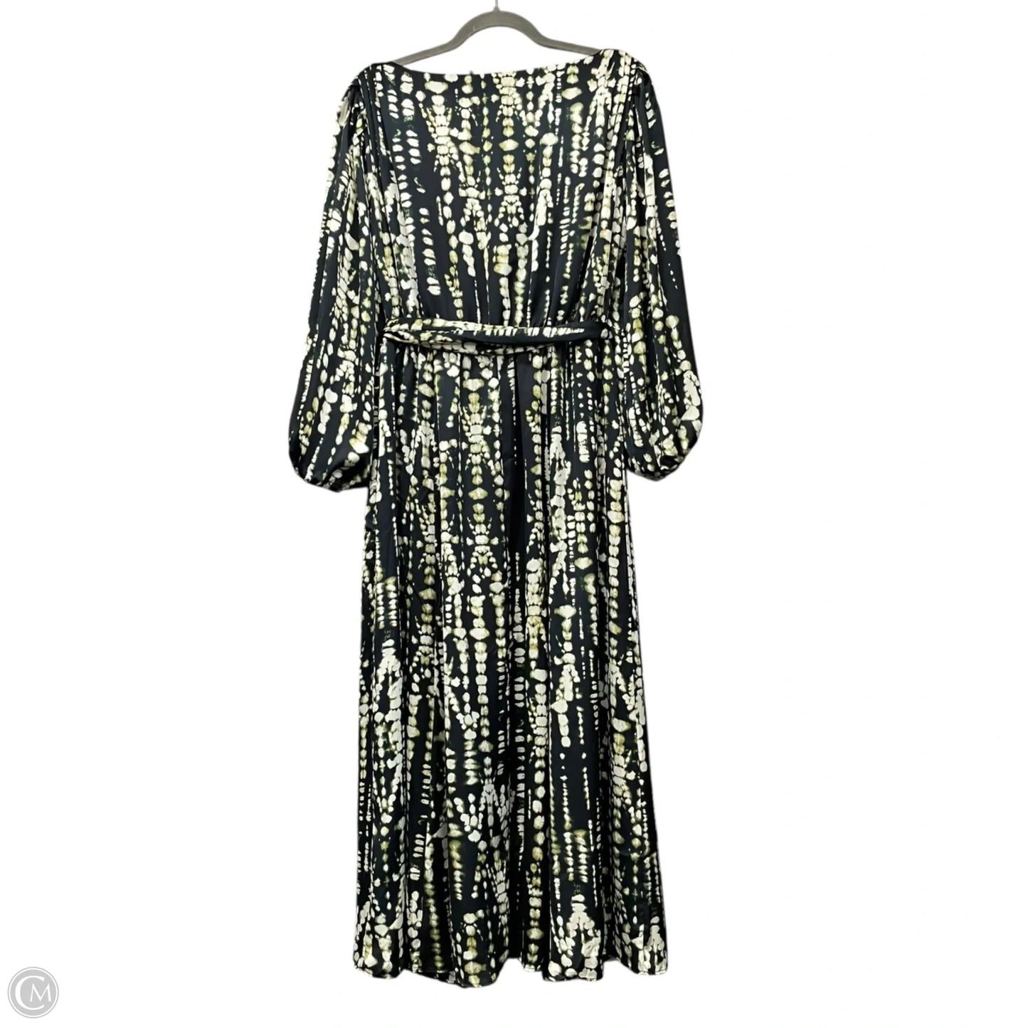 Dress Casual Maxi By Banana Republic In Black & Green, Size: M