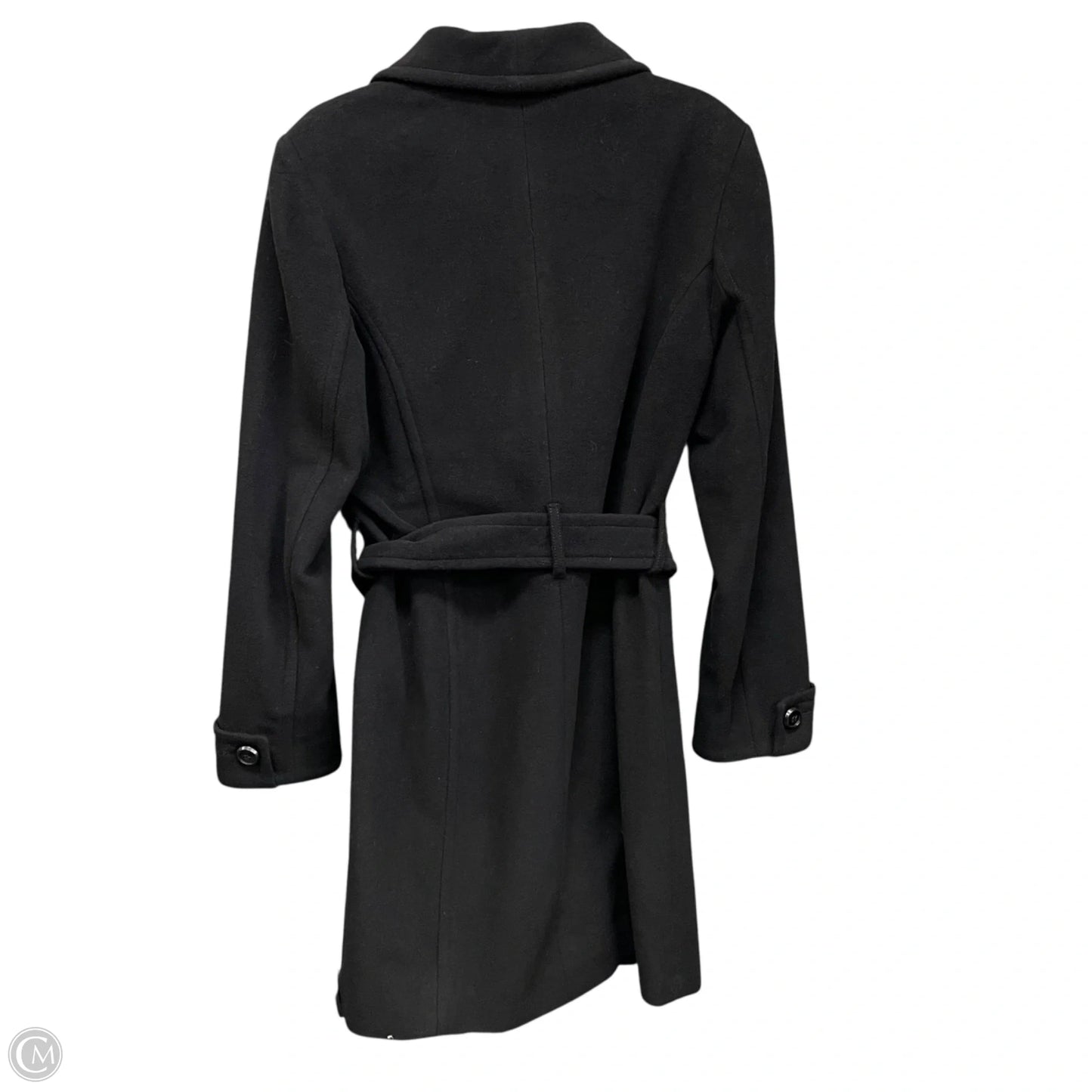 Coat Peacoat By Kenneth Cole In Black, Size: L