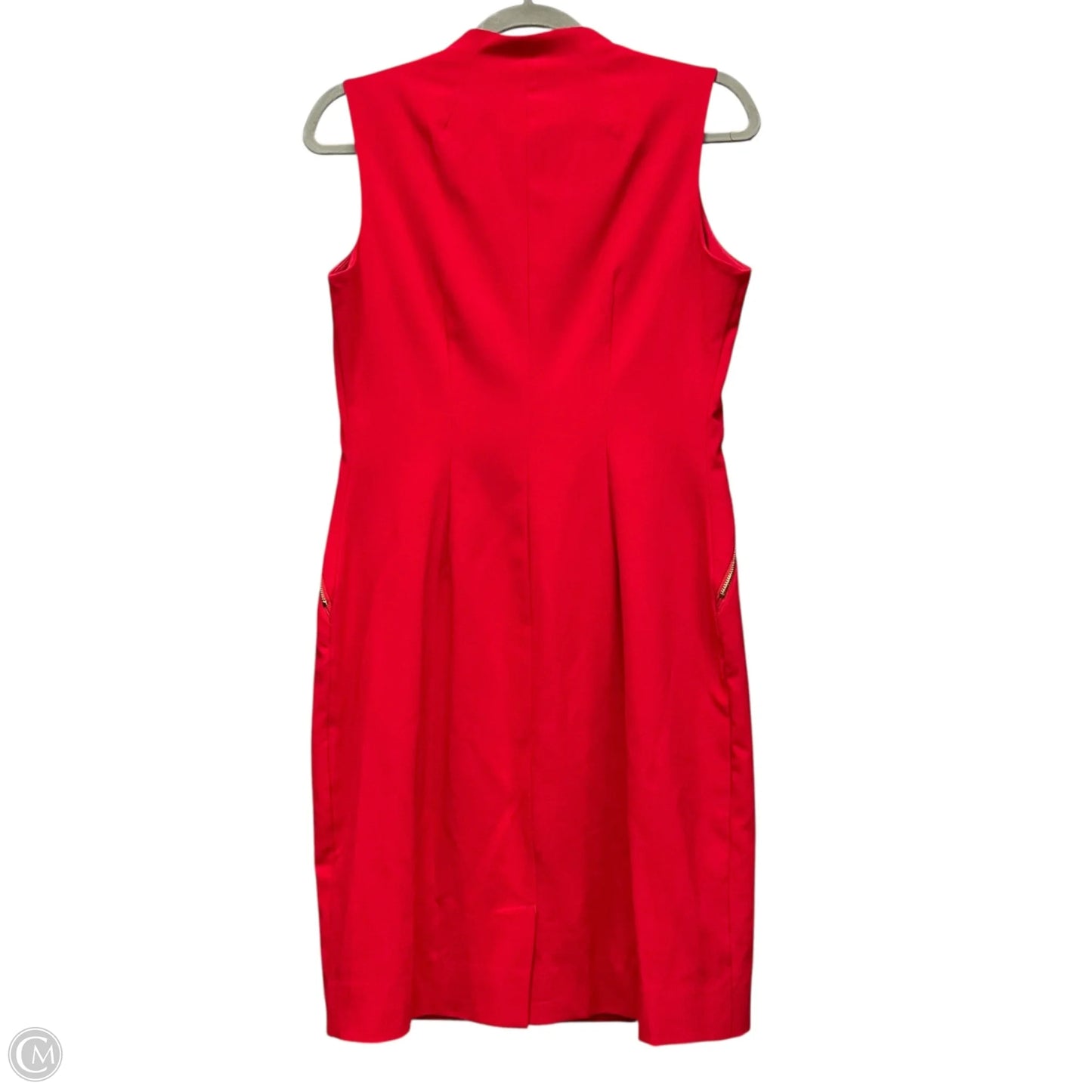 Dress Work By Calvin Klein In Red, Size: 8