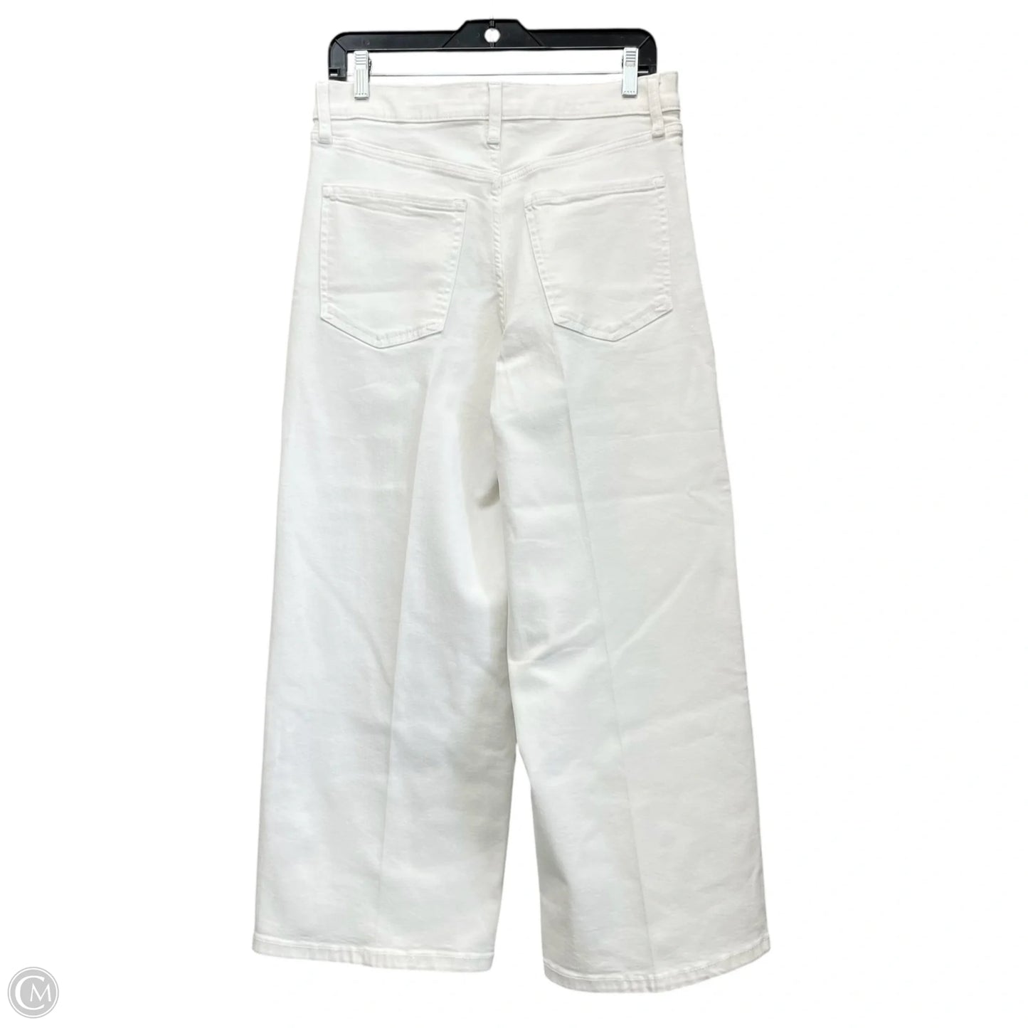 Jeans Wide Leg By Banana Republic In White Denim, Size: 8