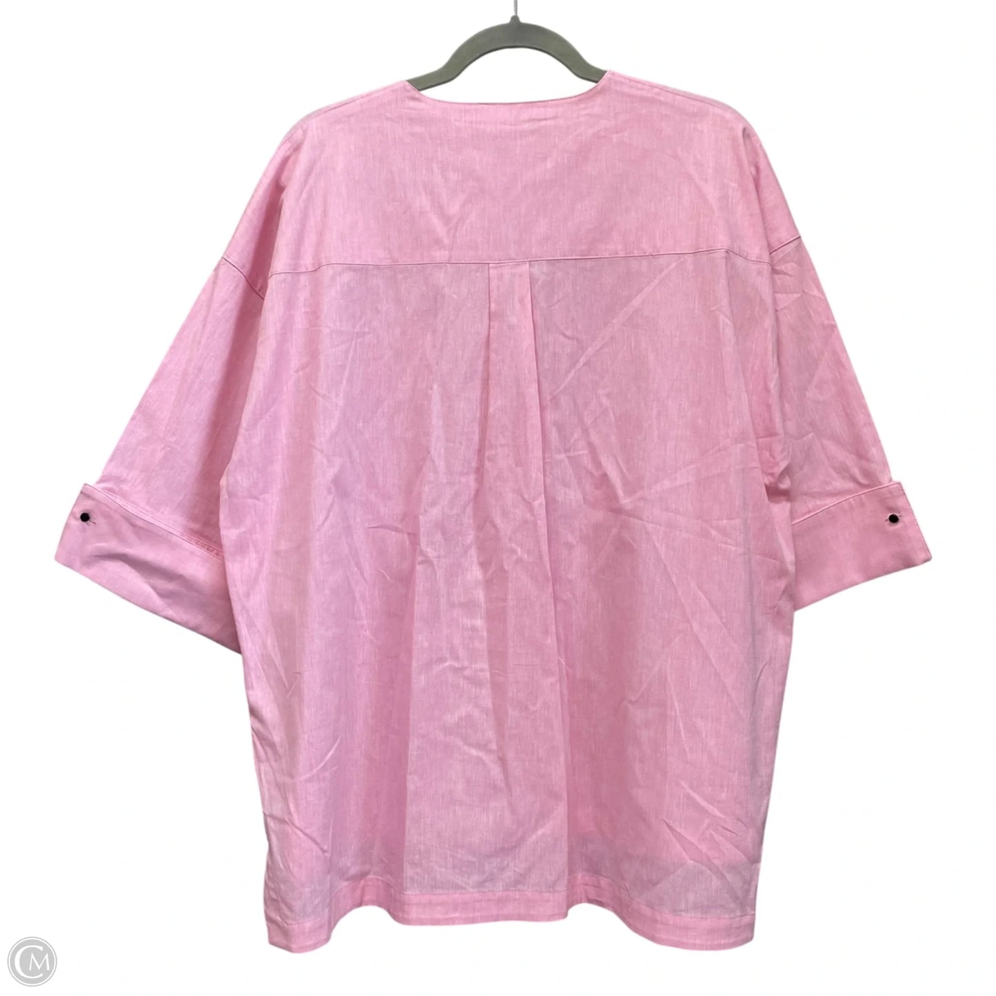 Tunic 3/4 Sleeve By Ming Wang In Pink, Size: L