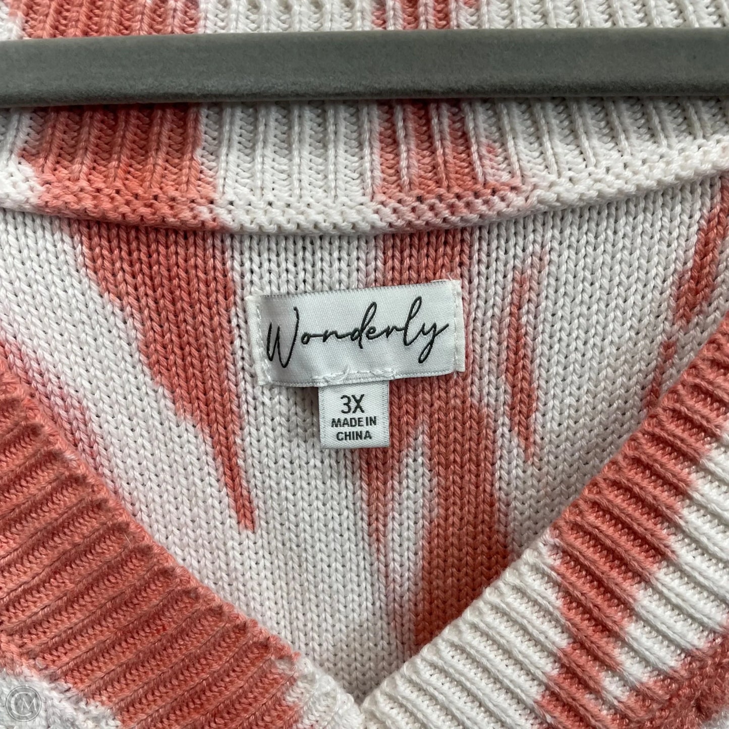 Sweater By Wonderly In Orange, Size: 3x