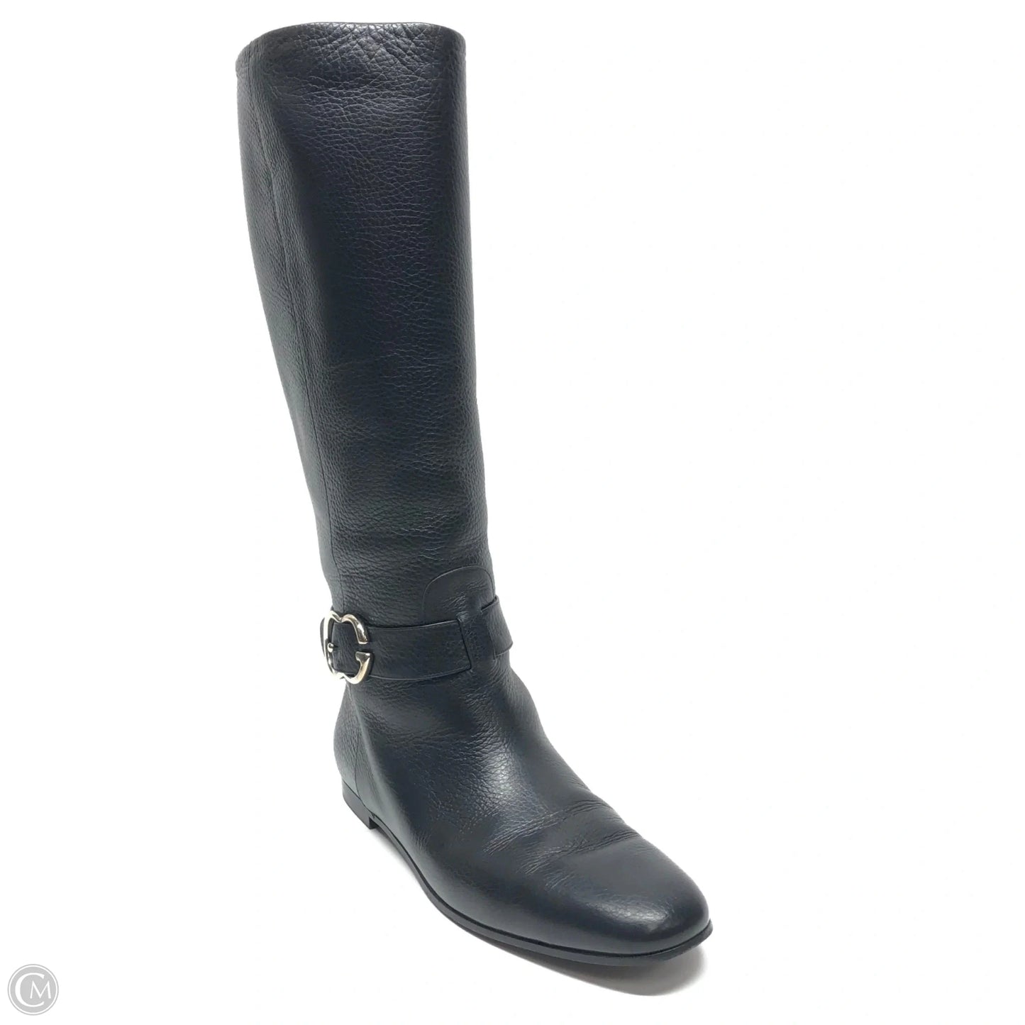 Boots Luxury Designer By Gucci In Black, Size: 10.5