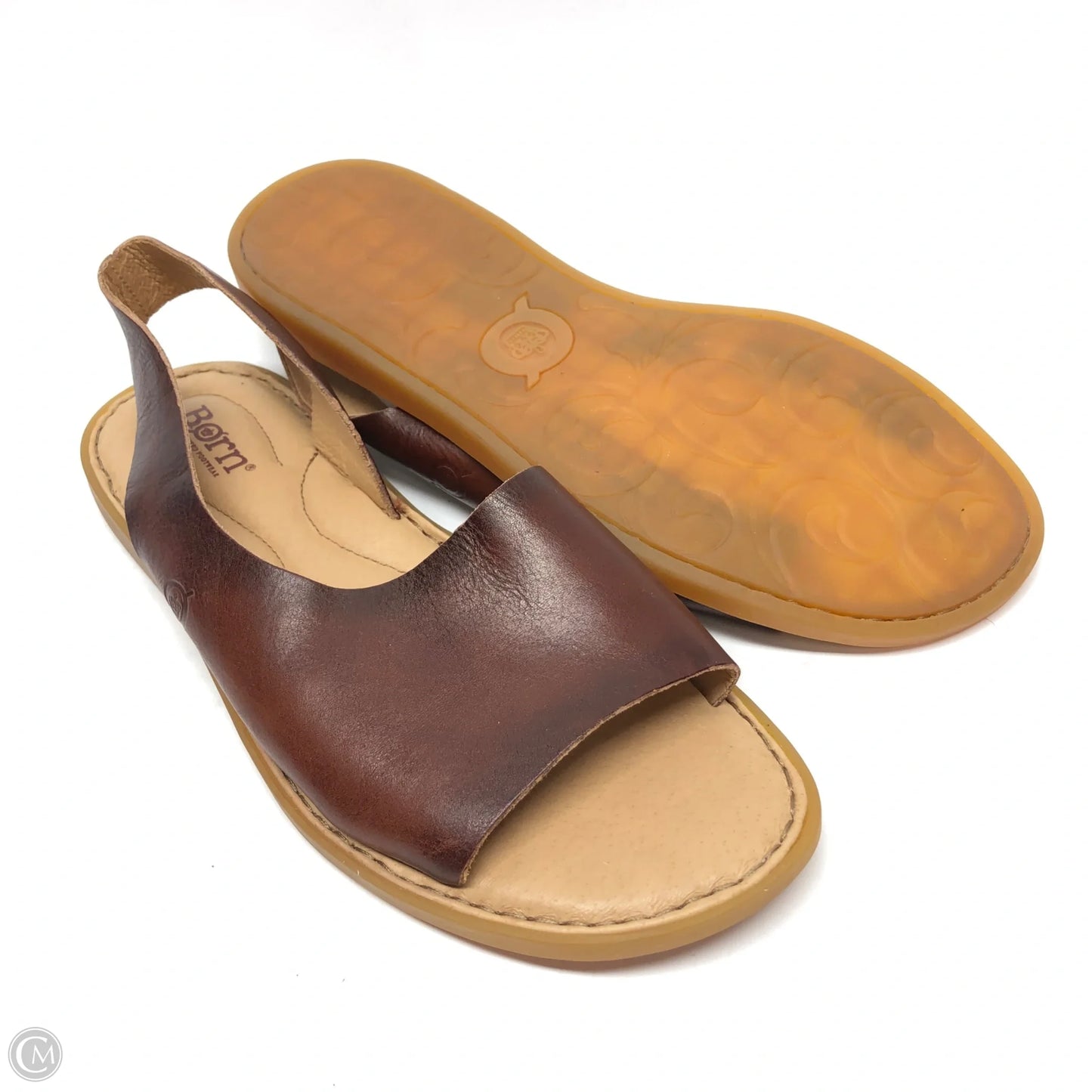 Sandals Flats By Born In Brown, Size: 8