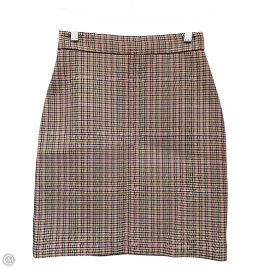 Skirt Mini & Short By MSGM In Plaid Pattern, Size: 4