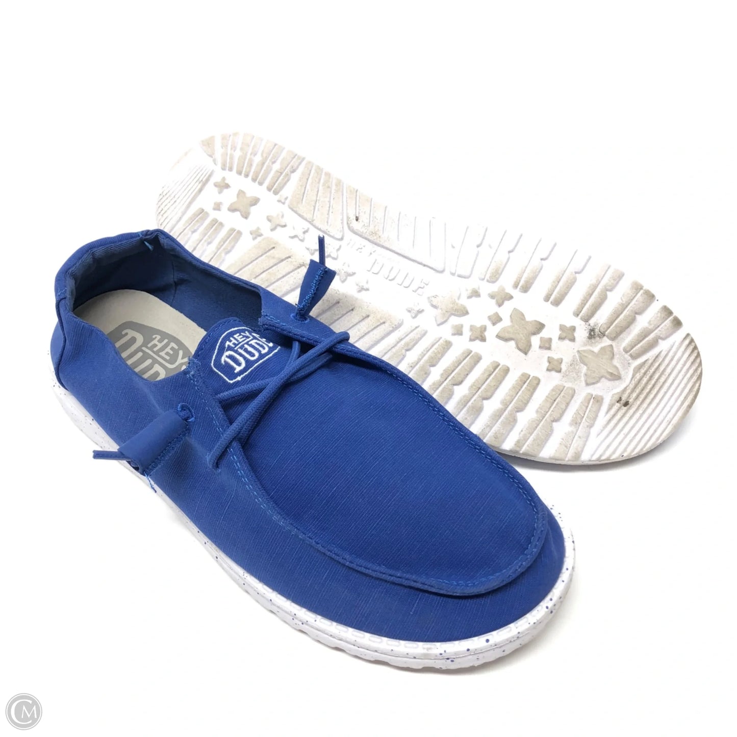 Shoes Flats By Hey Dude In Blue, Size: 9