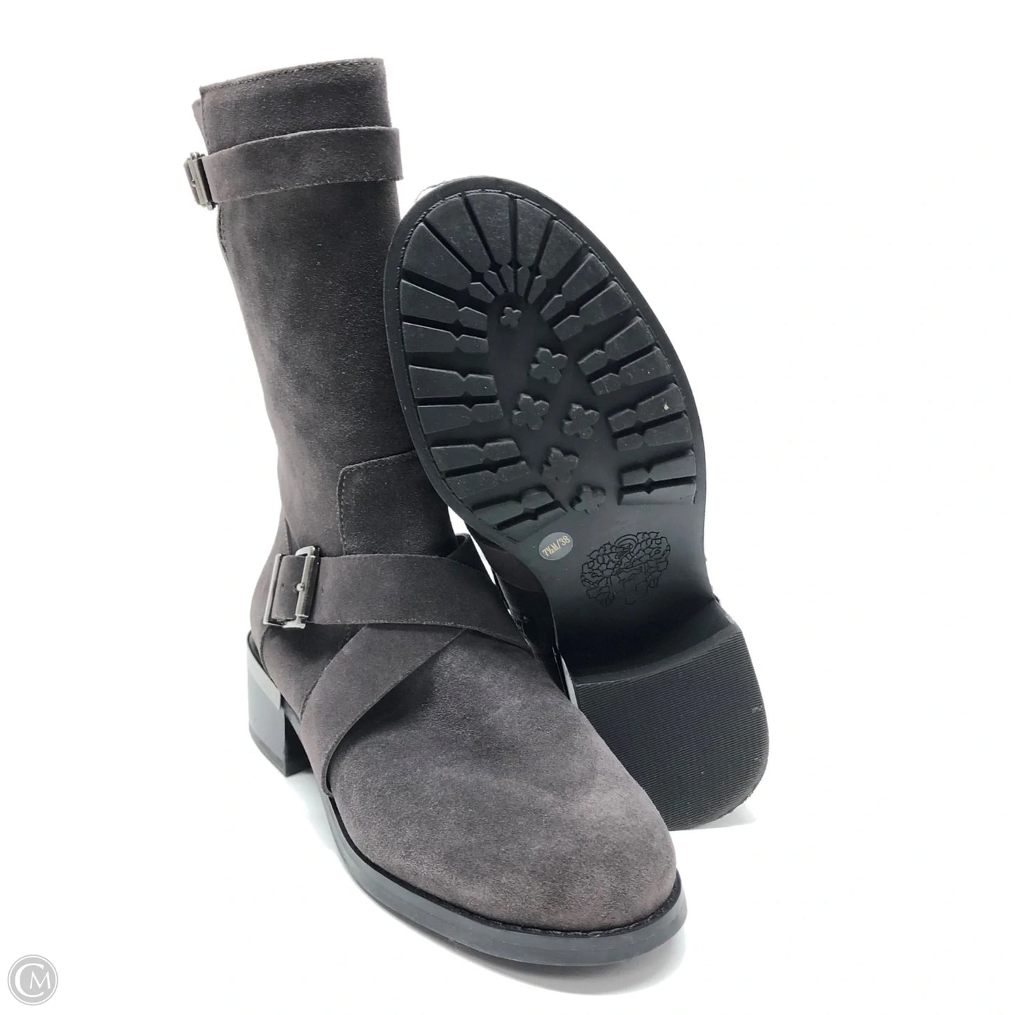 Boots Mid-calf Heels By Vince Camuto In Grey, Size: 7.5