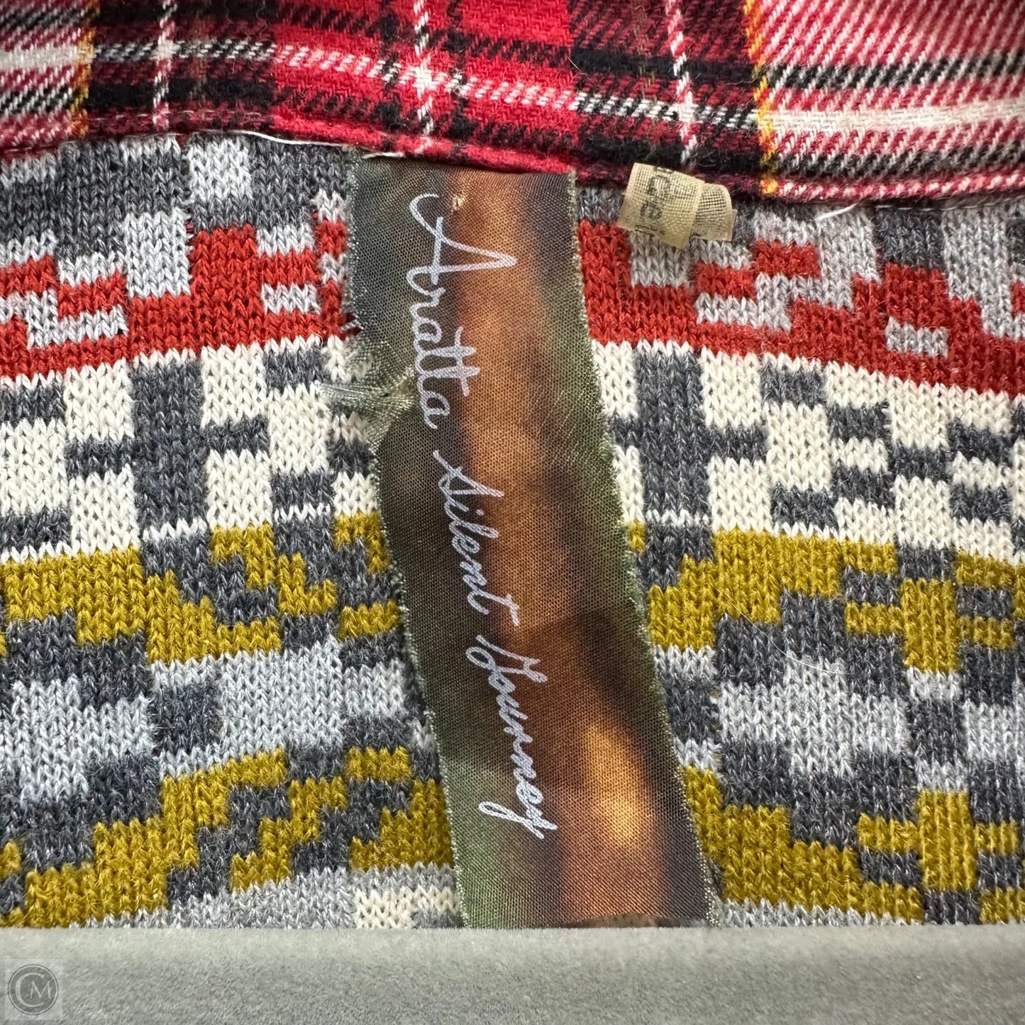 Top Long Sleeve By Aratta Silent Journey In Plaid Pattern, Size: S