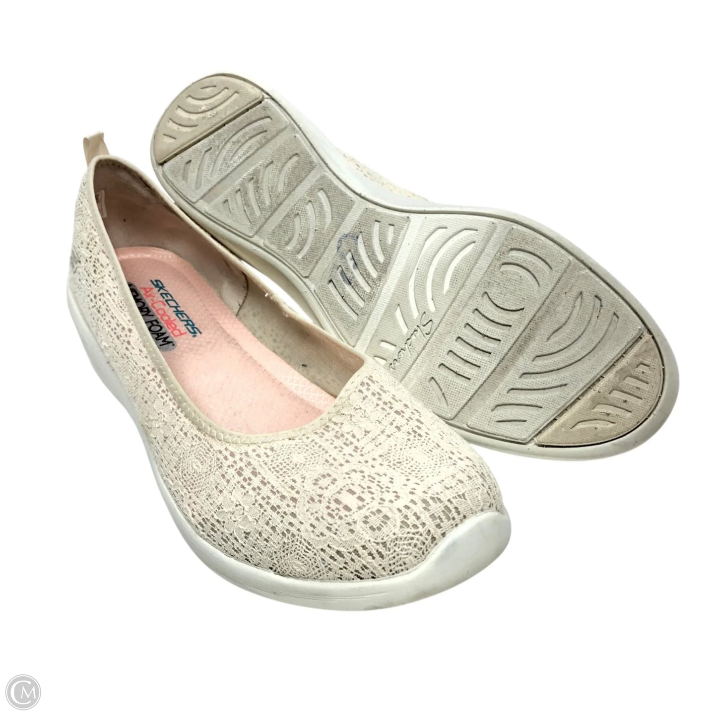 Shoes Flats By Skechers In Cream, Size: 11