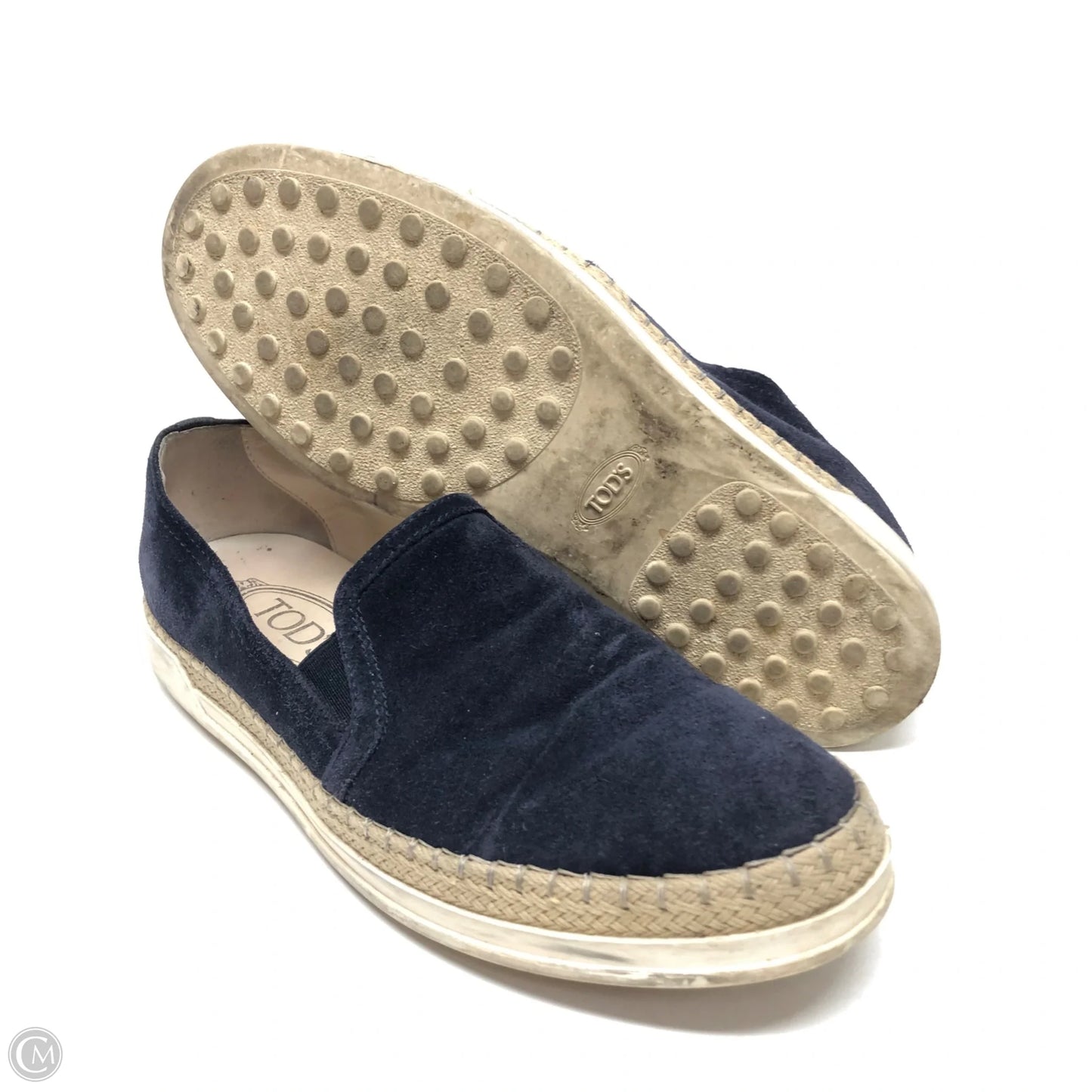 Shoes Flats By Tods In Navy, Size: 6