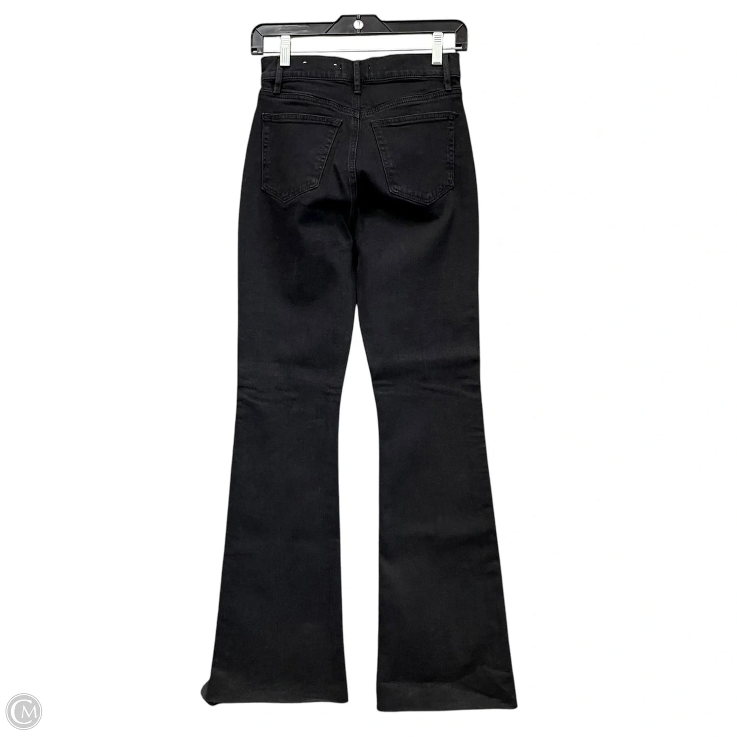 Jeans Flared By Loft In Black Denim, Size: 0
