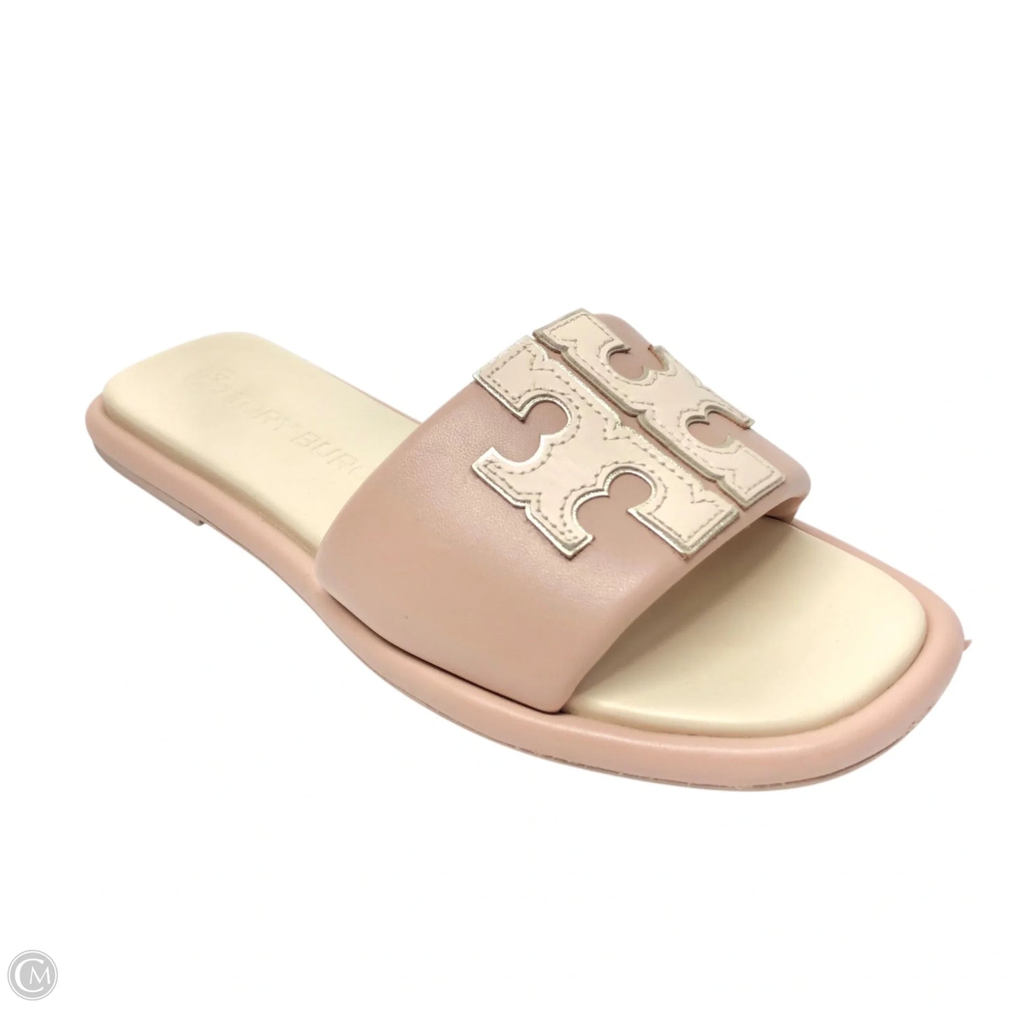 Sandals Designer By Tory Burch In Cream & Pink, Size: 8
