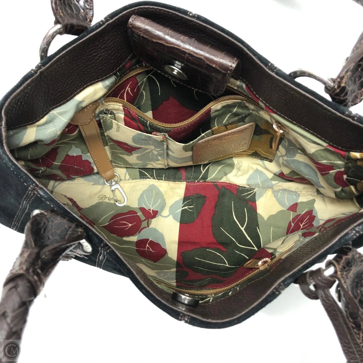Handbag Leather By Brighton, Size: Medium