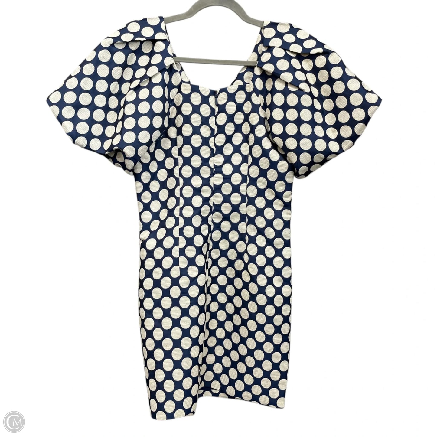 Dress Casual Short By Adelyn Rae In Blue & Cream, Size: S