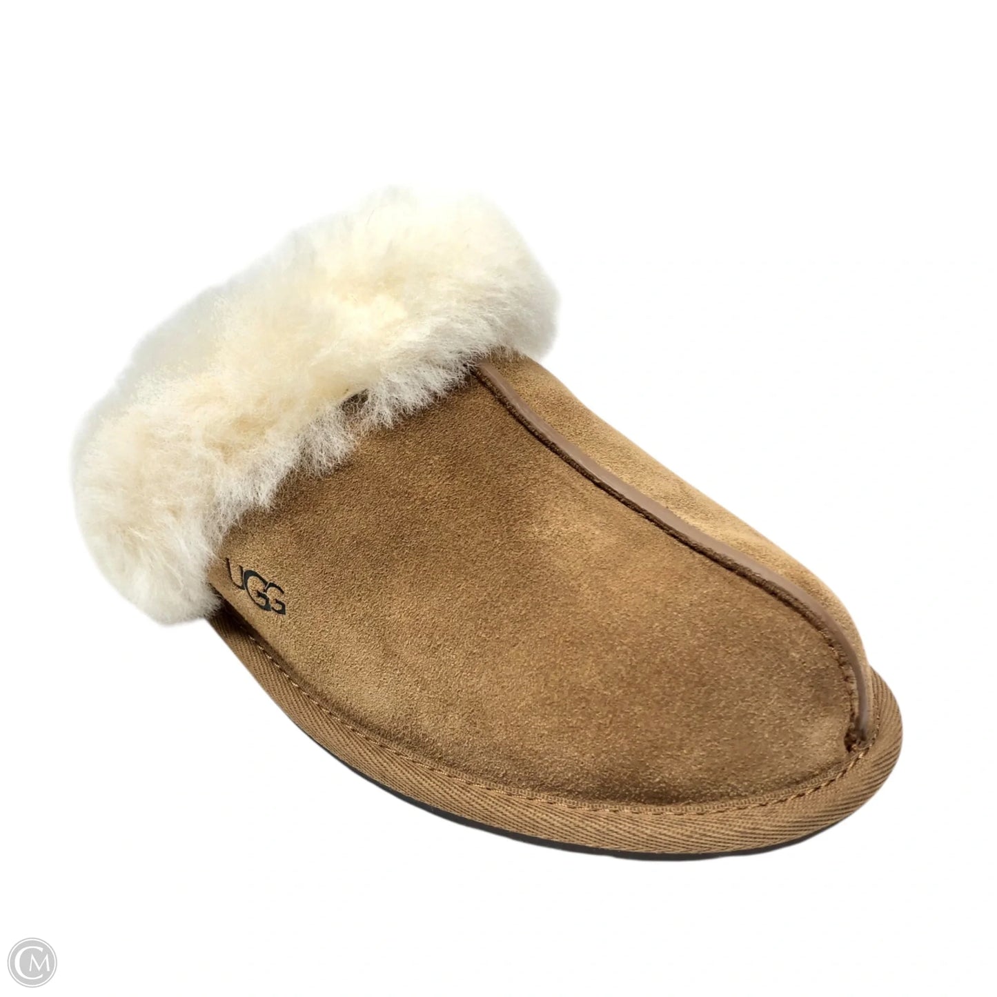 Slippers Designer By Ugg In Brown, Size: 6