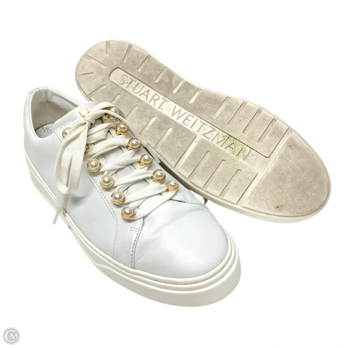 Shoes Designer By Stuart Weitzman In White, Size: 10