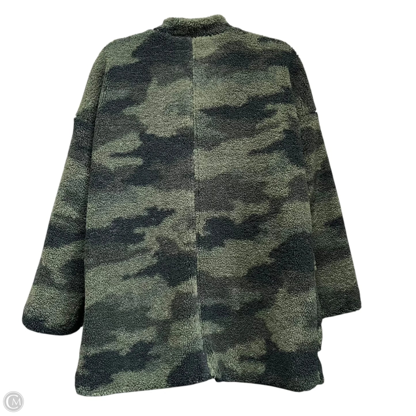 Jacket Faux Fur & Sherpa By Democracy In Green, Size: S