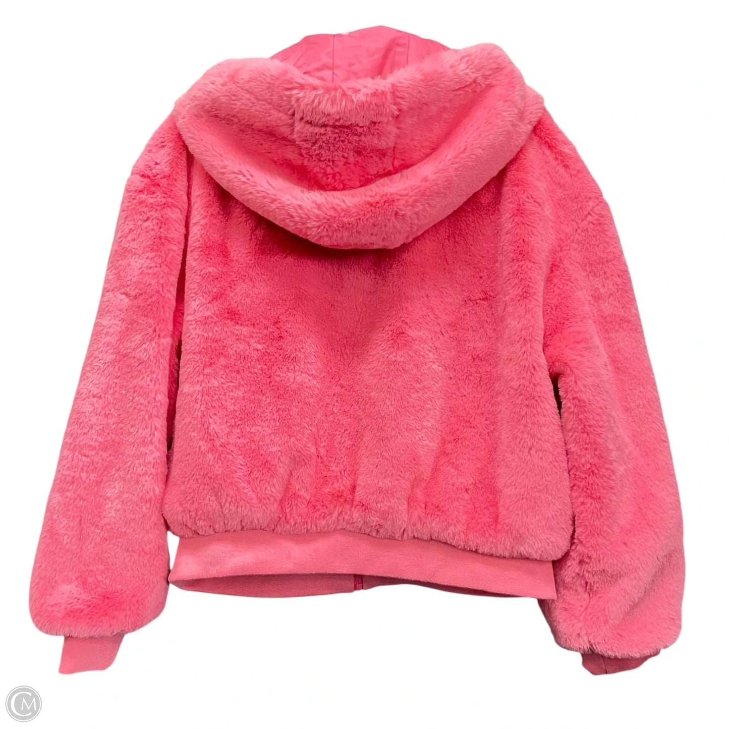 Jacket Faux Fur & Sherpa By New York And Co In Pink, Size: L