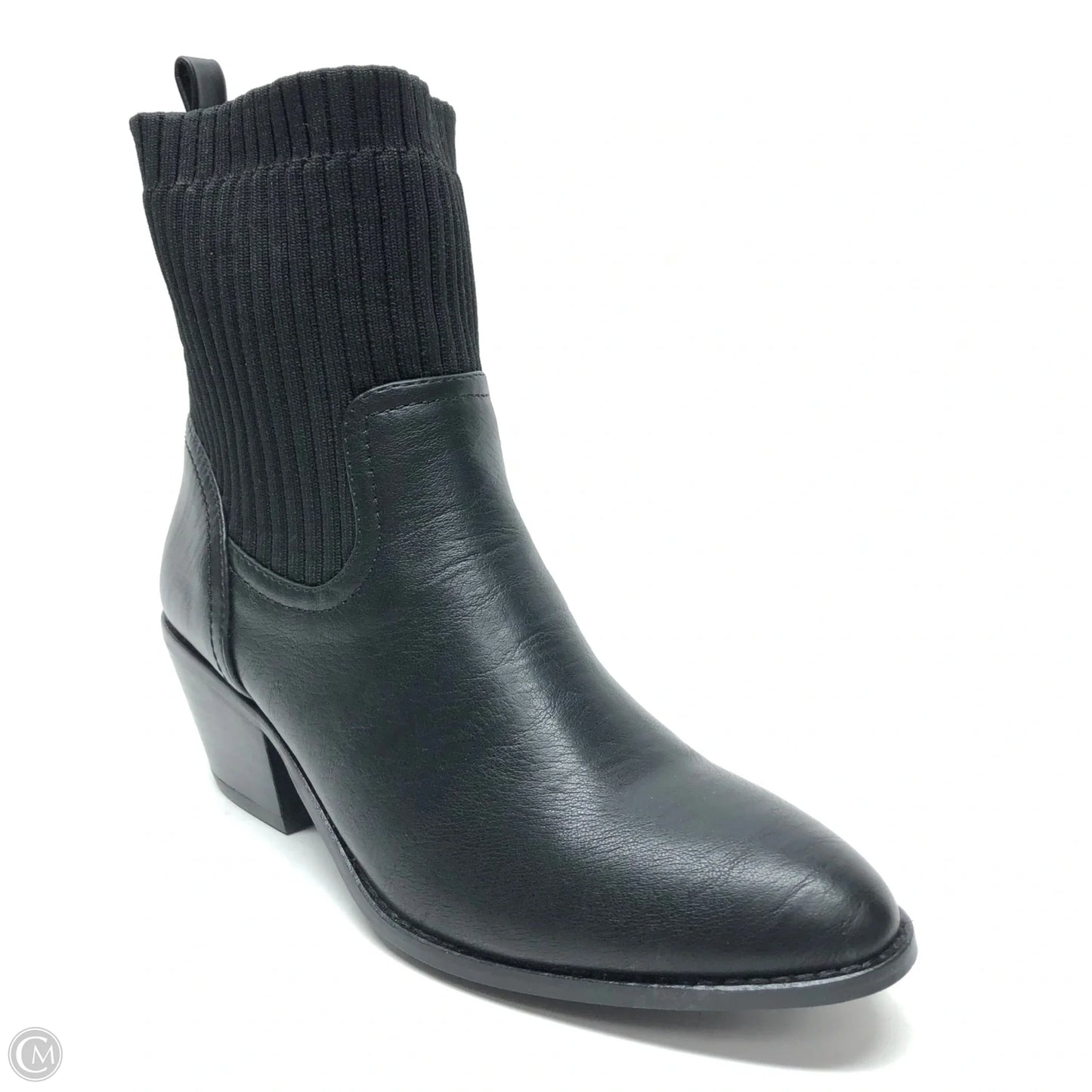 Boots Ankle Heels By Clothes Mentor In Black, Size: 9