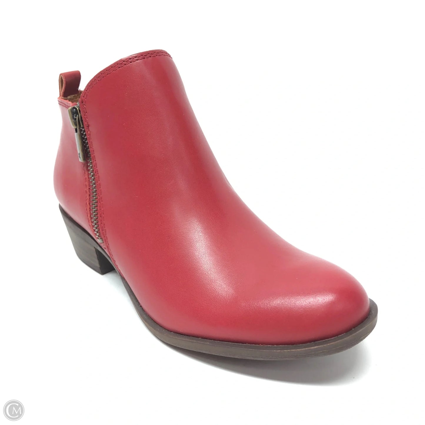 Boots Ankle Heels By Lucky Brand In Red, Size: 6