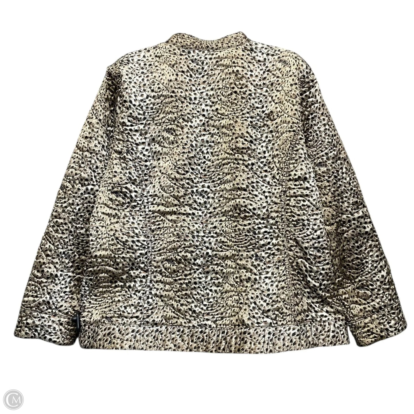 Jacket Other By Chicos In Black & Brown, Size: L