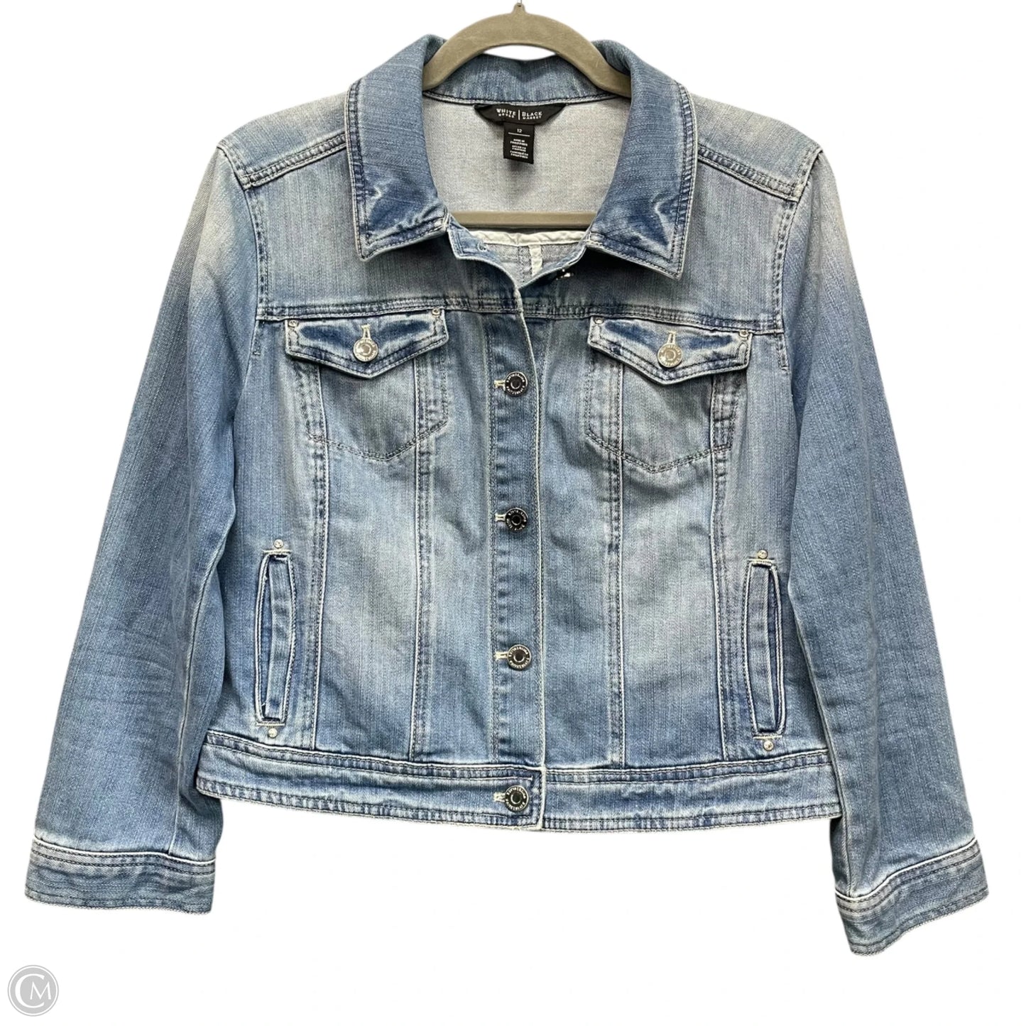 Jacket Denim By White House Black Market In Blue Denim, Size: 12