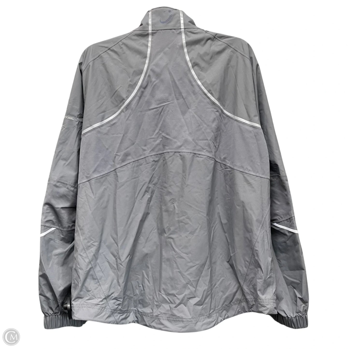 Jacket Windbreaker By Cma In Grey, Size: M