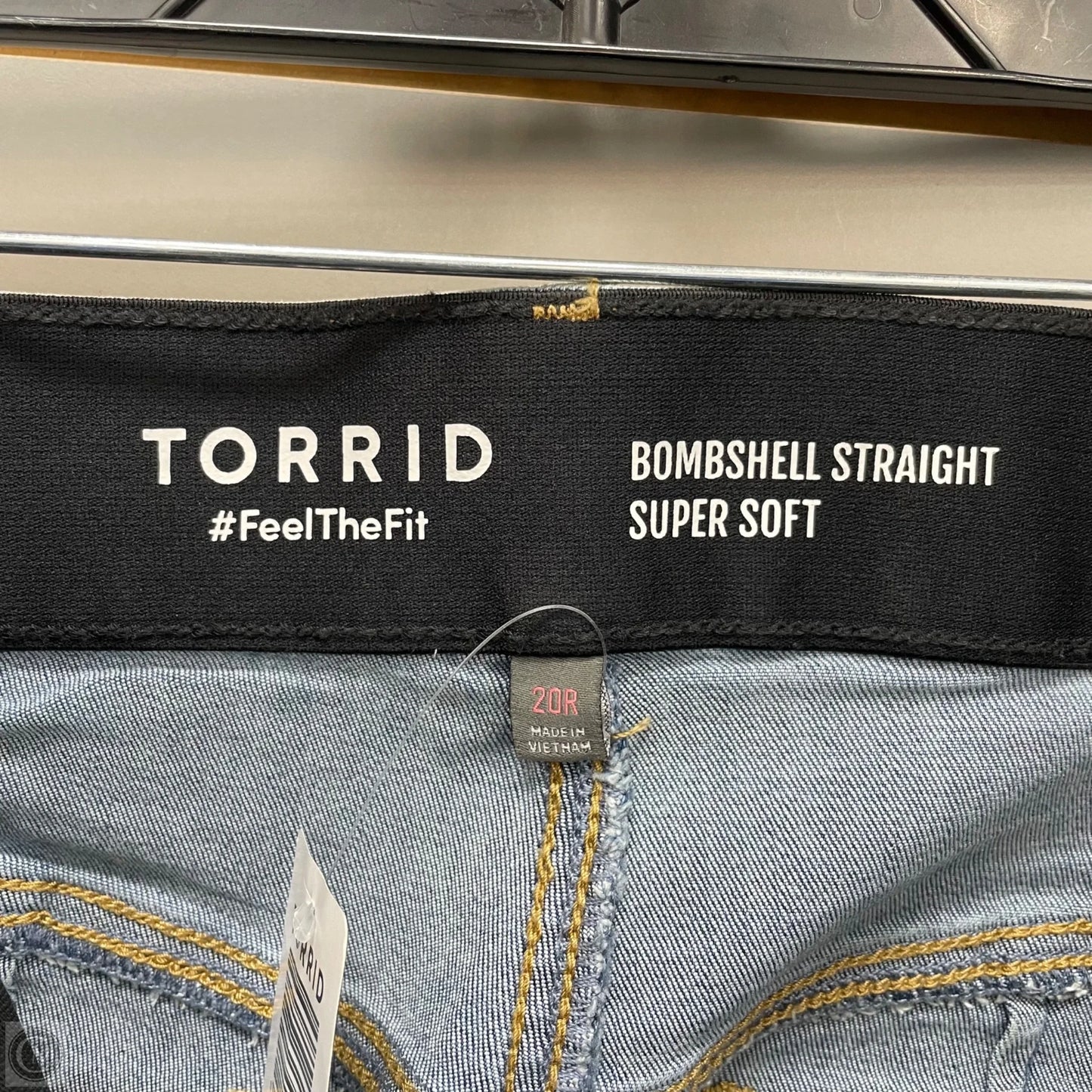 Jeans Straight By Torrid In Blue Denim, Size: 20
