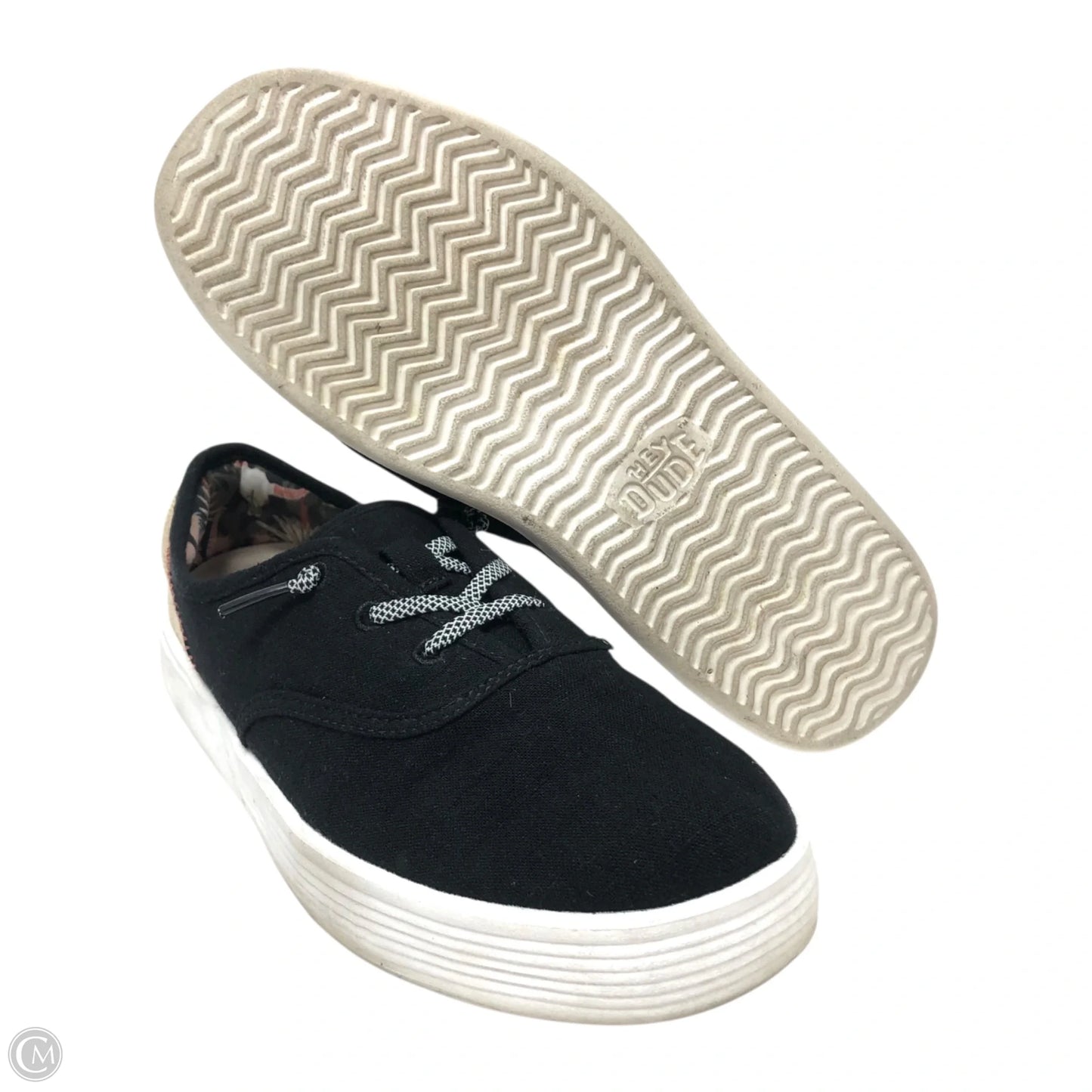 Shoes Sneakers By Hey Dude In Black, Size: 8