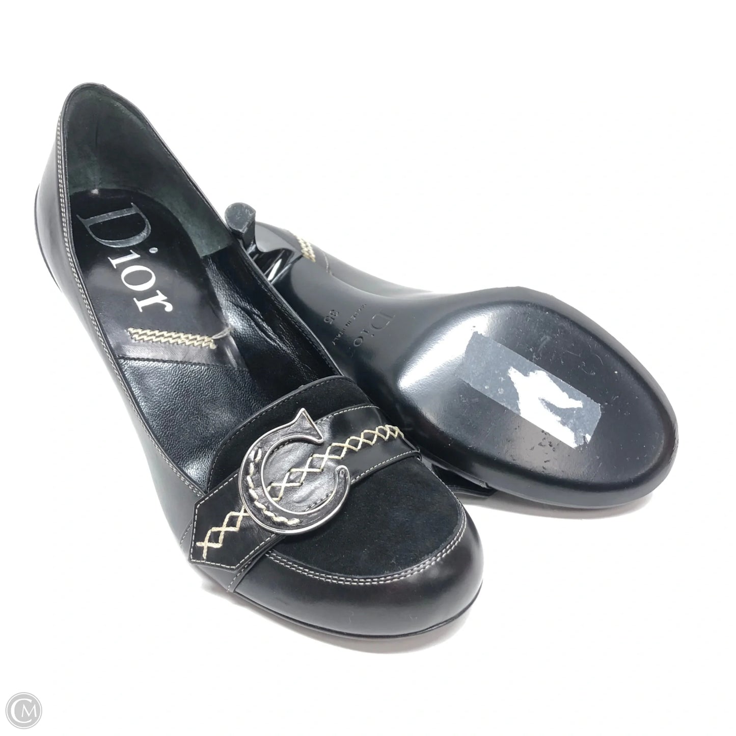 Shoes Luxury Designer By Dior In Black, Size: 5