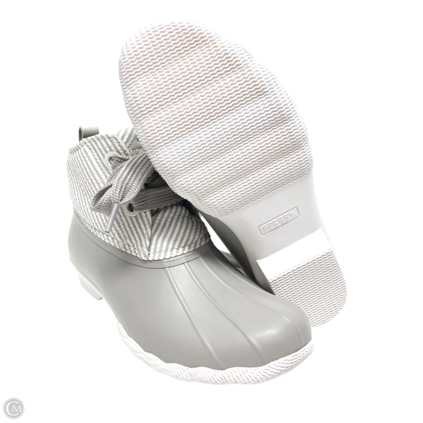 Boots Rain By Sperry In Grey & White, Size: 8