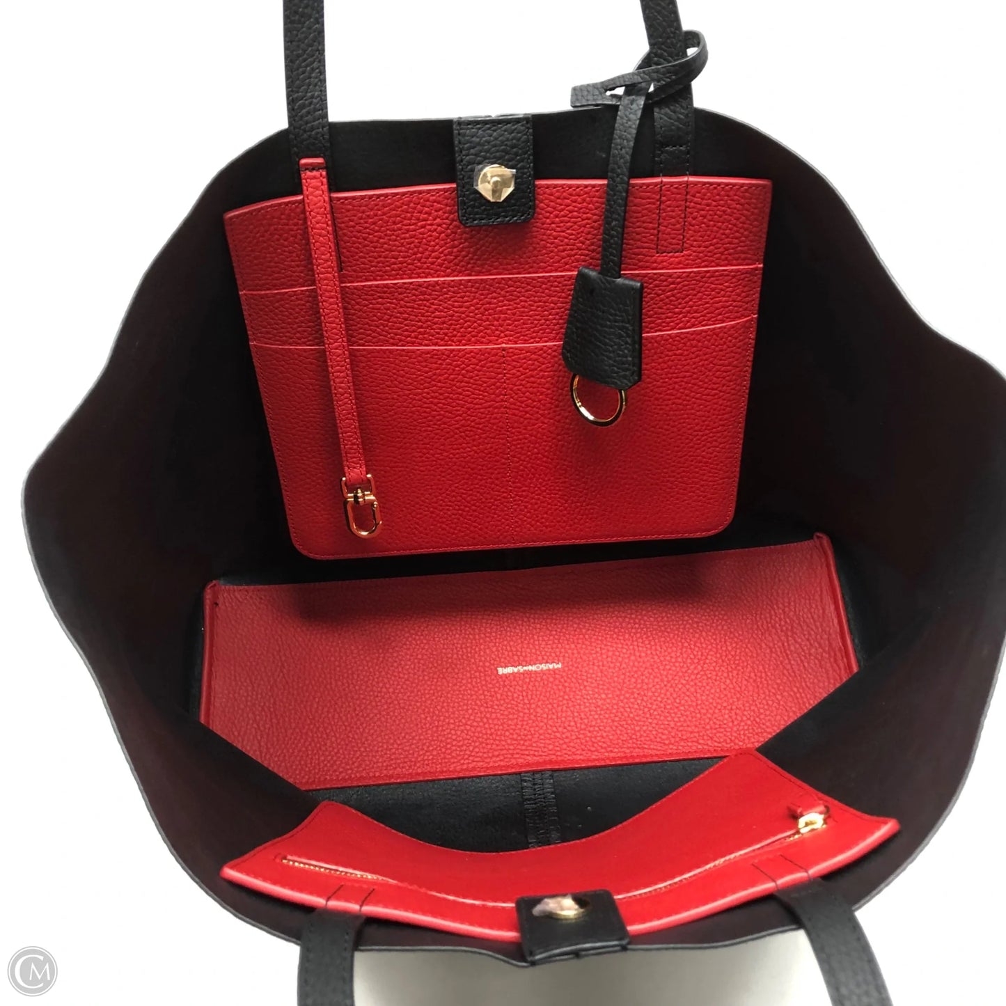 Tote Leather By Cma, Size: Large