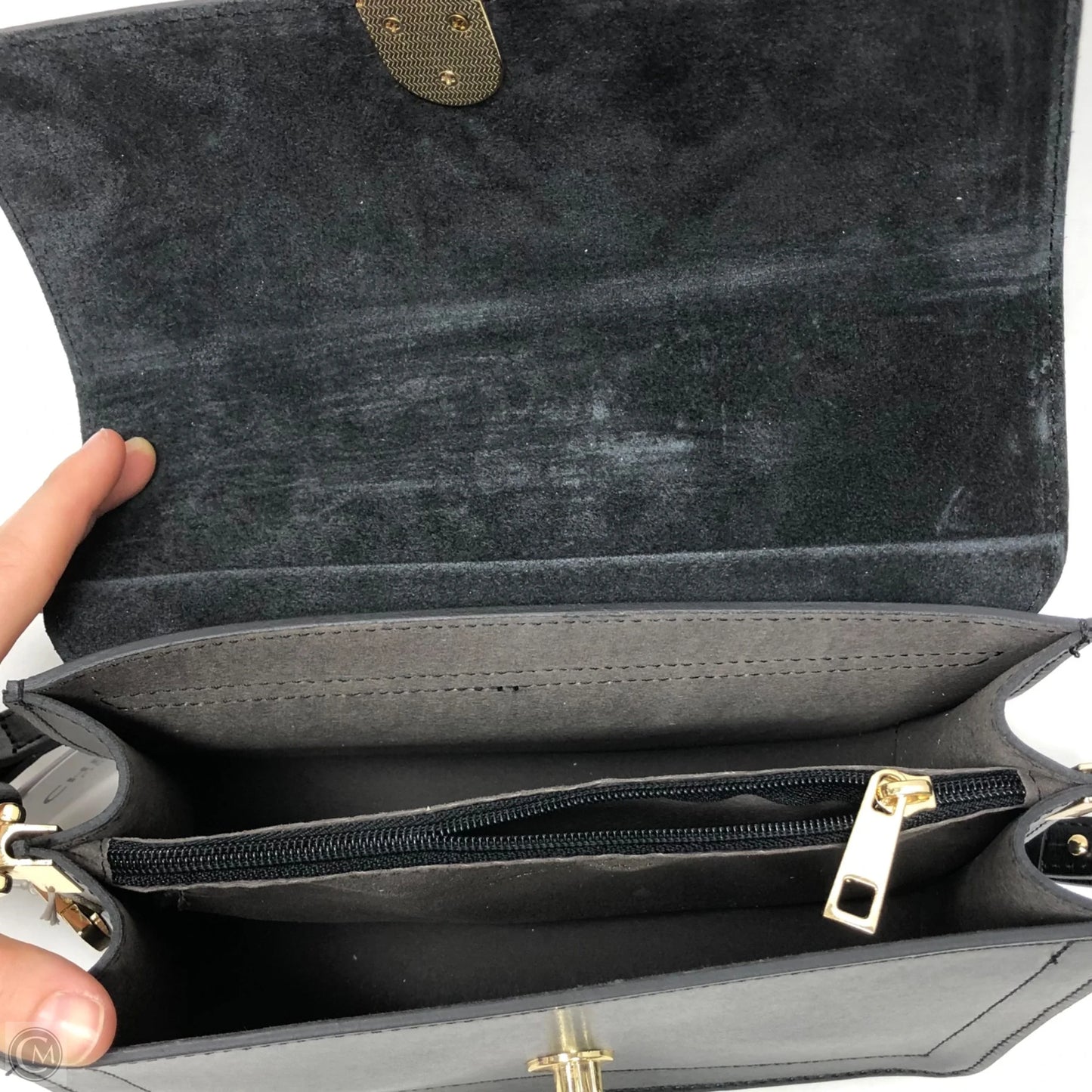 Crossbody Leather By Cmc, Size: Medium