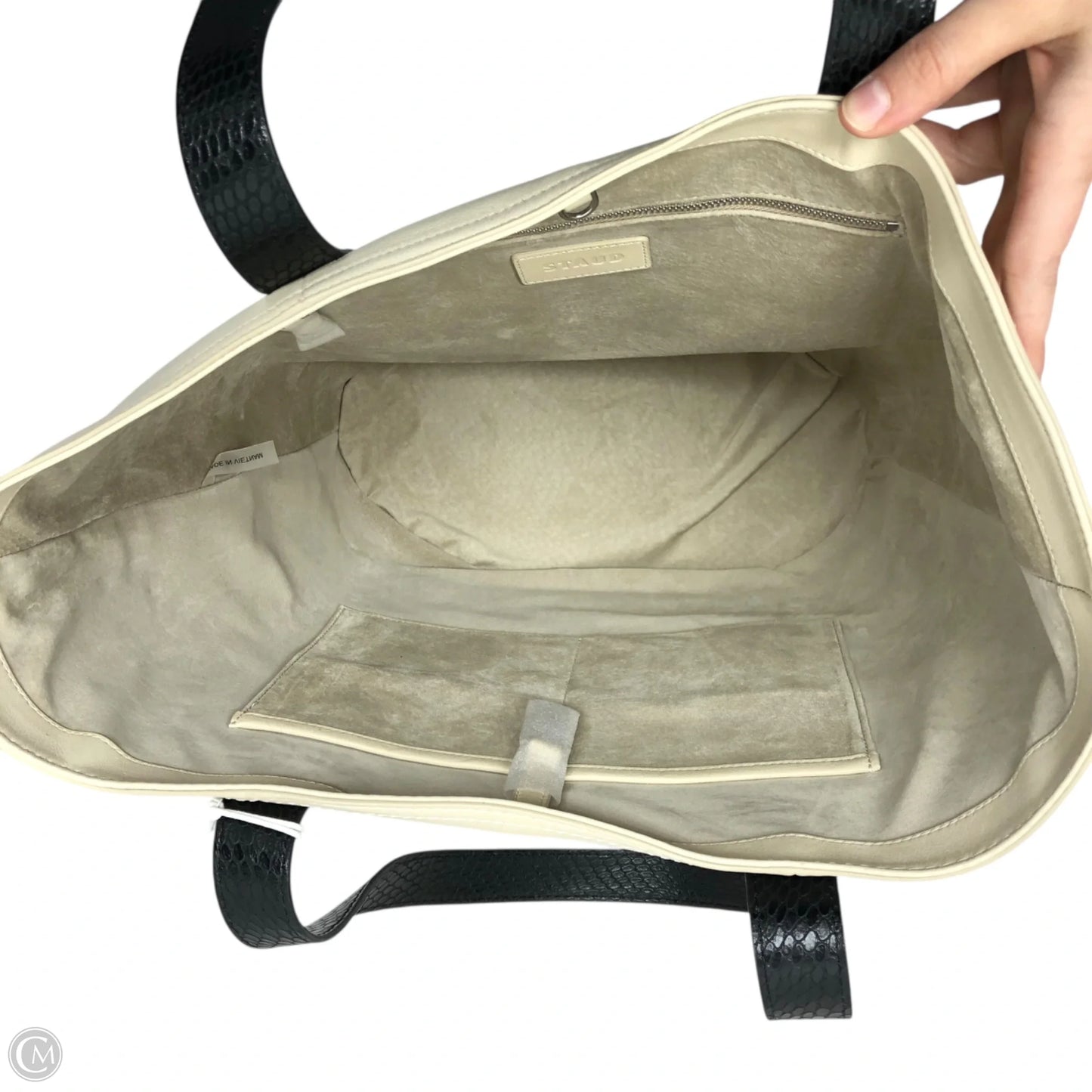 Tote Leather By Staud, Size: Large