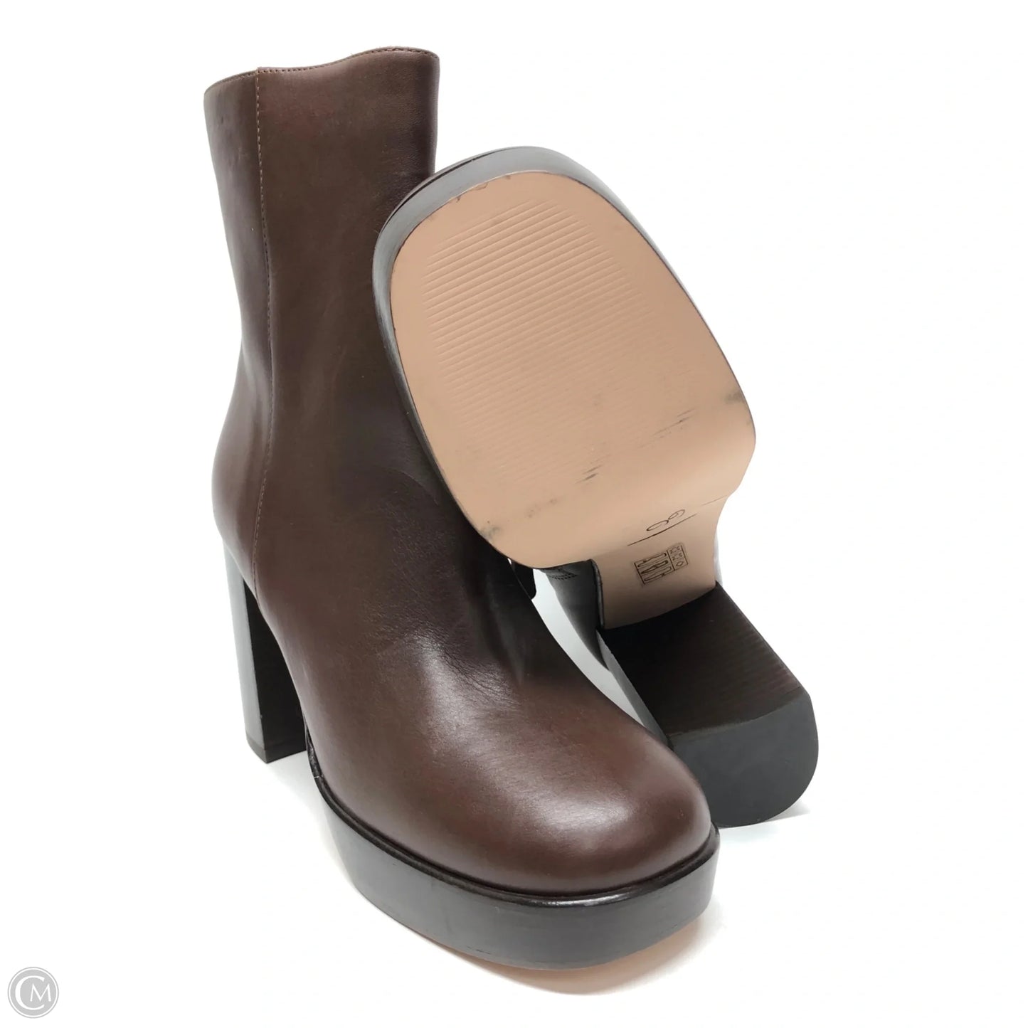 Boots Ankle Heels By J. Crew In Brown, Size: 8