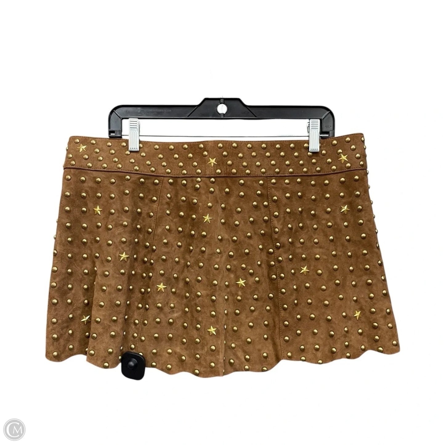 Skirt Mini & Short By Cma In Brown & Gold, Size: Xl