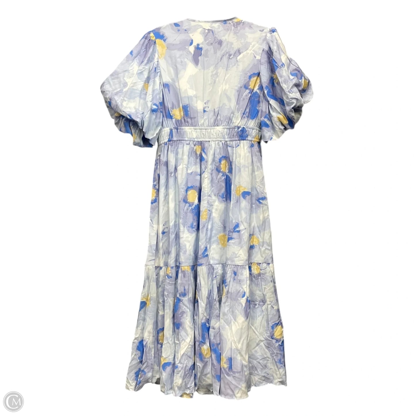 Dress Casual Midi By Jessica Simpson In Blue & White, Size: L
