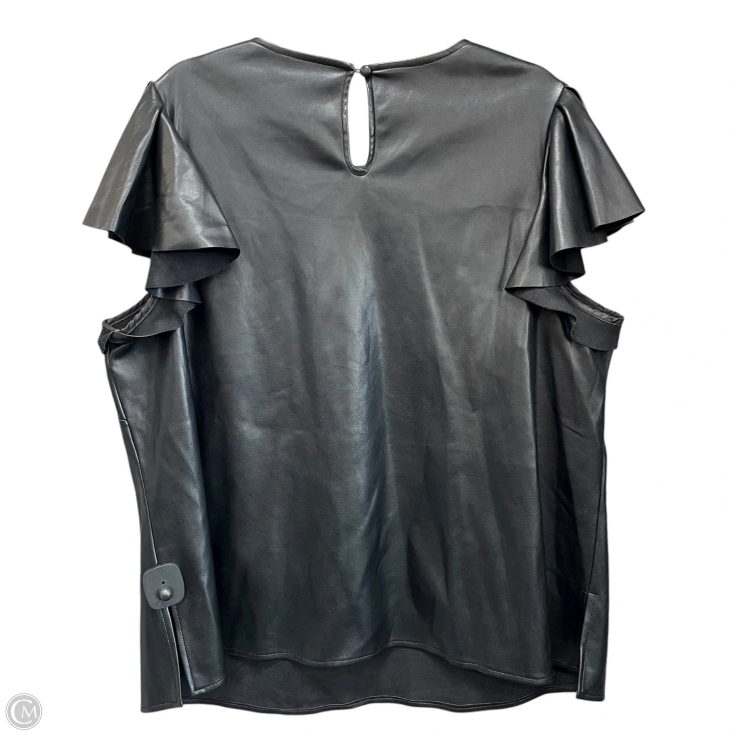 Blouse Short Sleeve By Marc New York In Black, Size: 2x