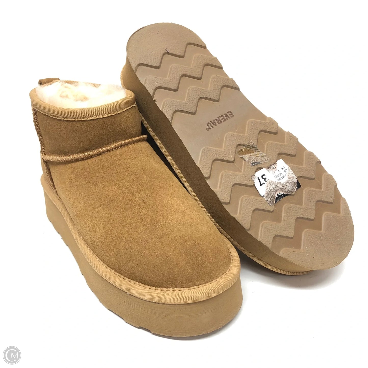 Boots Ankle Flats By Cmc In Tan, Size: 6