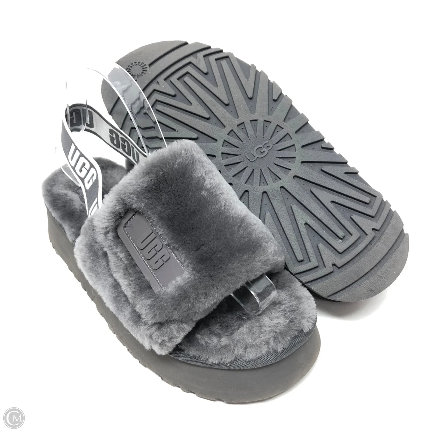 Sandals Designer By Ugg In Grey, Size: 9