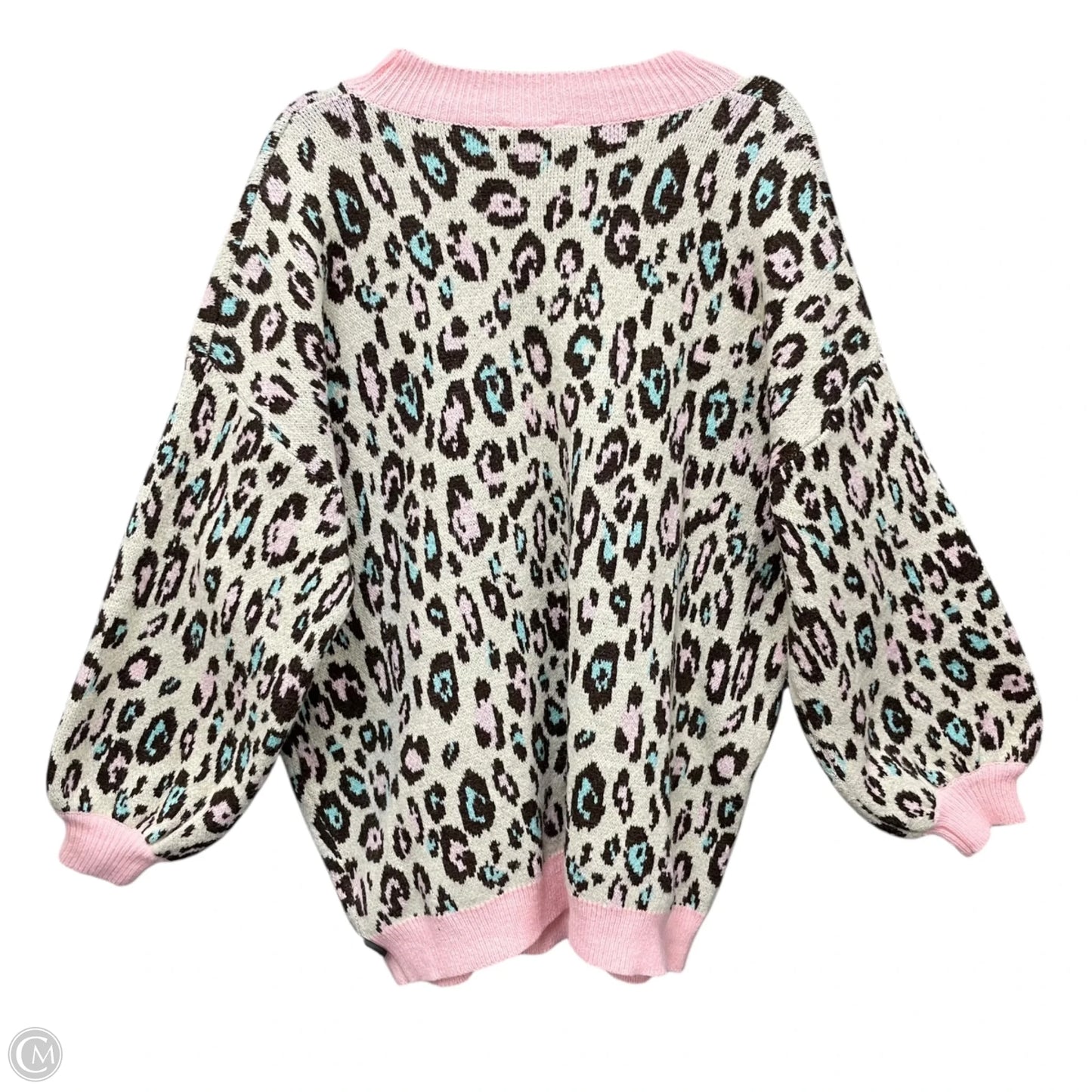 Sweater By Clothes Mentor In Animal Print, Size: L
