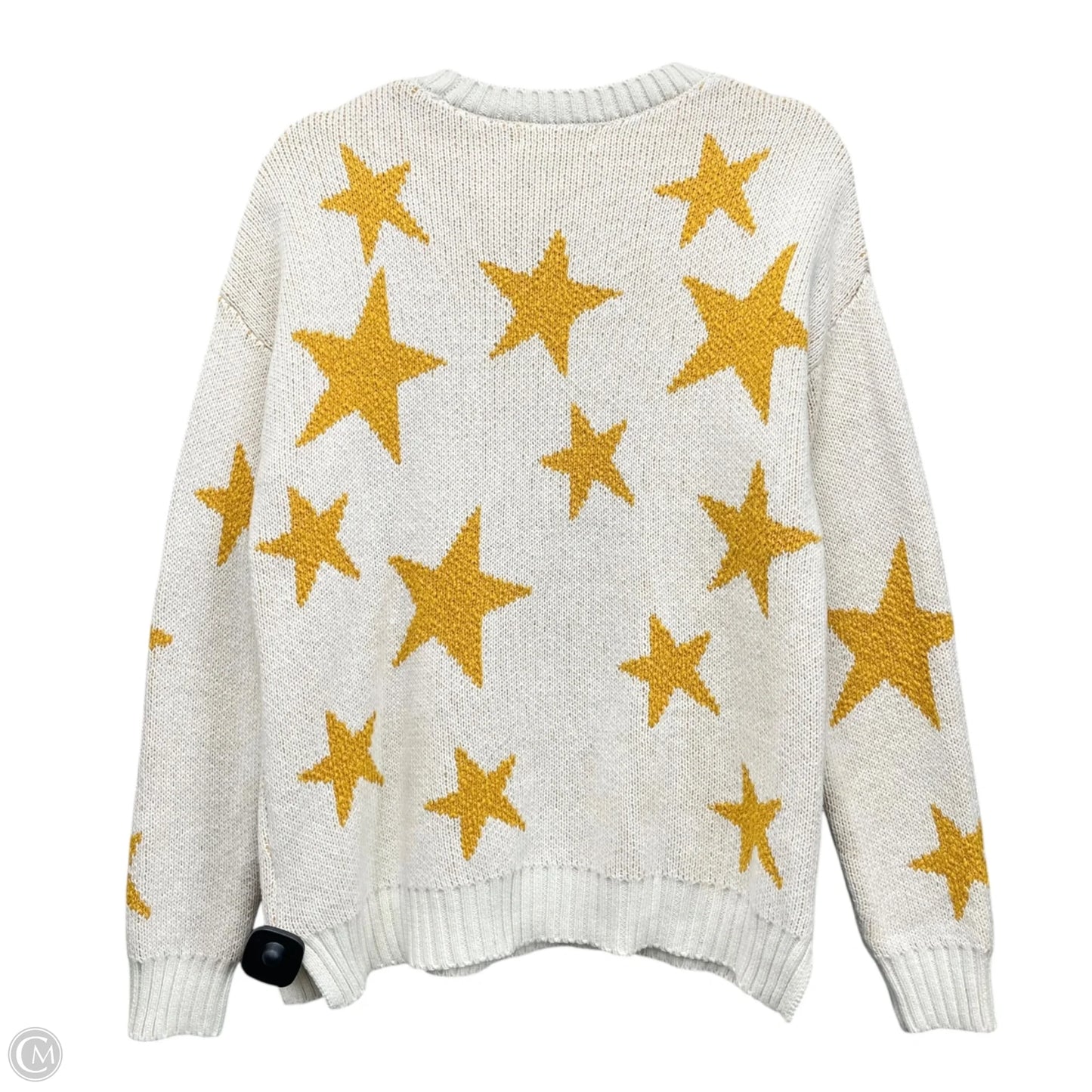 Sweater By Marled In Cream & Yellow, Size: L