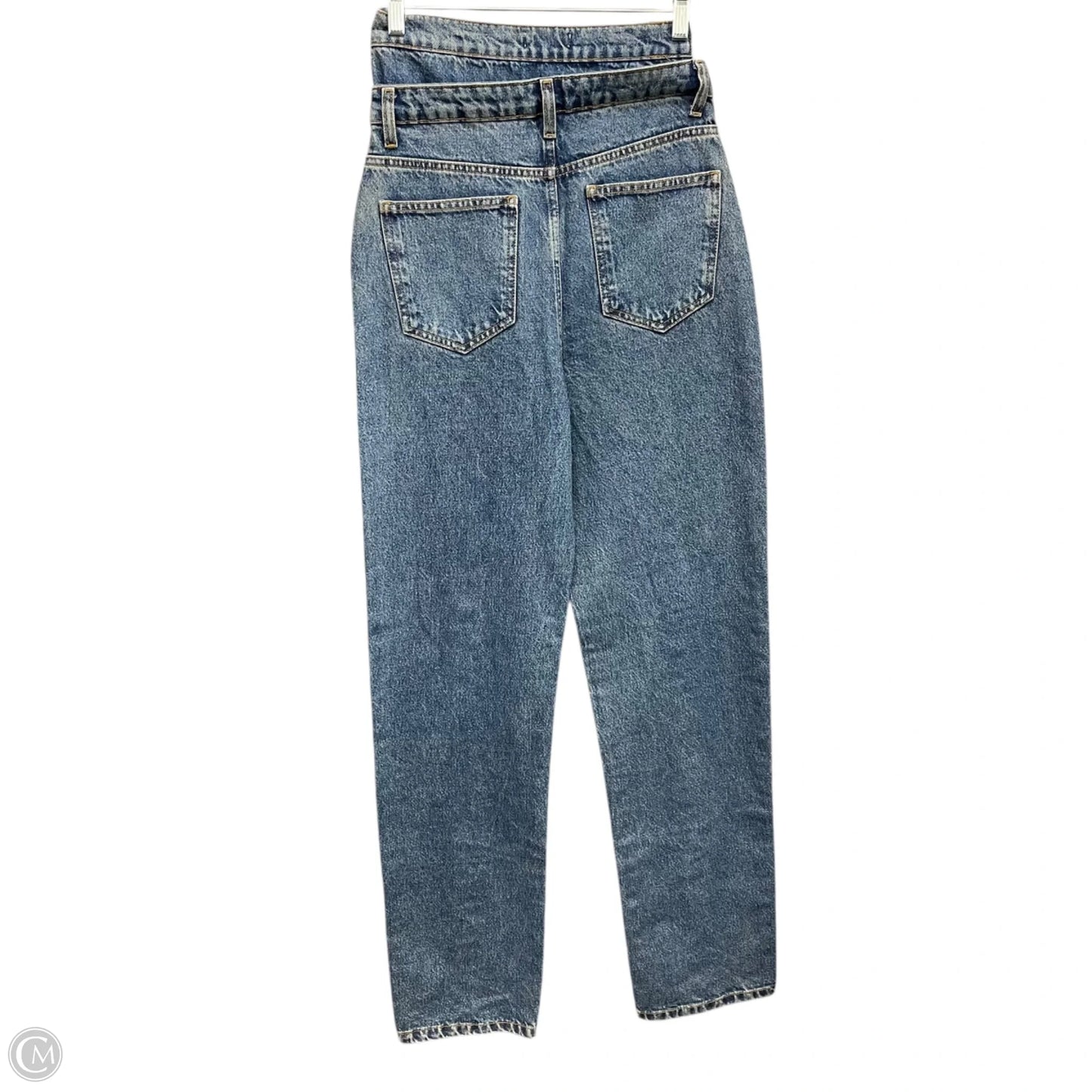 Jeans Straight By Boohoo Boutique In Blue Denim, Size: 4