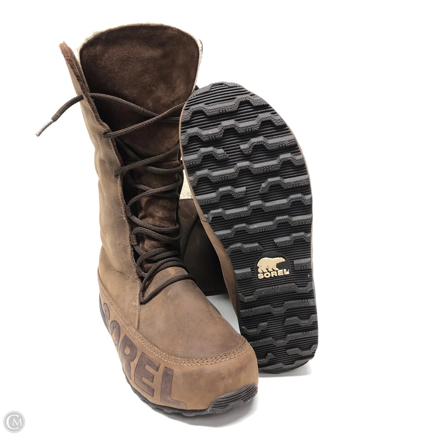 Boots Mid-calf Flats By Sorel In Brown, Size: 11