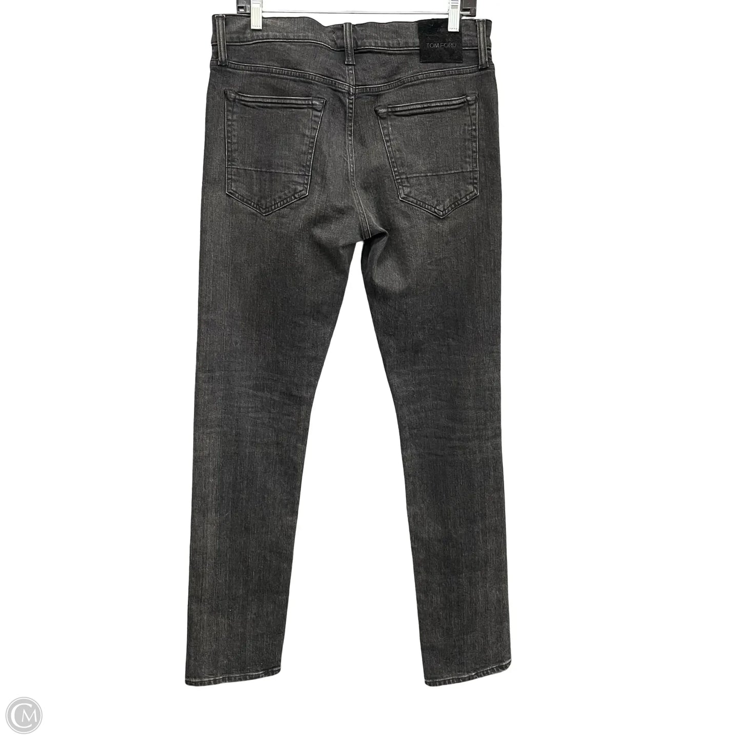 Jeans Luxury Designer By Tom Ford In Grey Denim, Size: 14