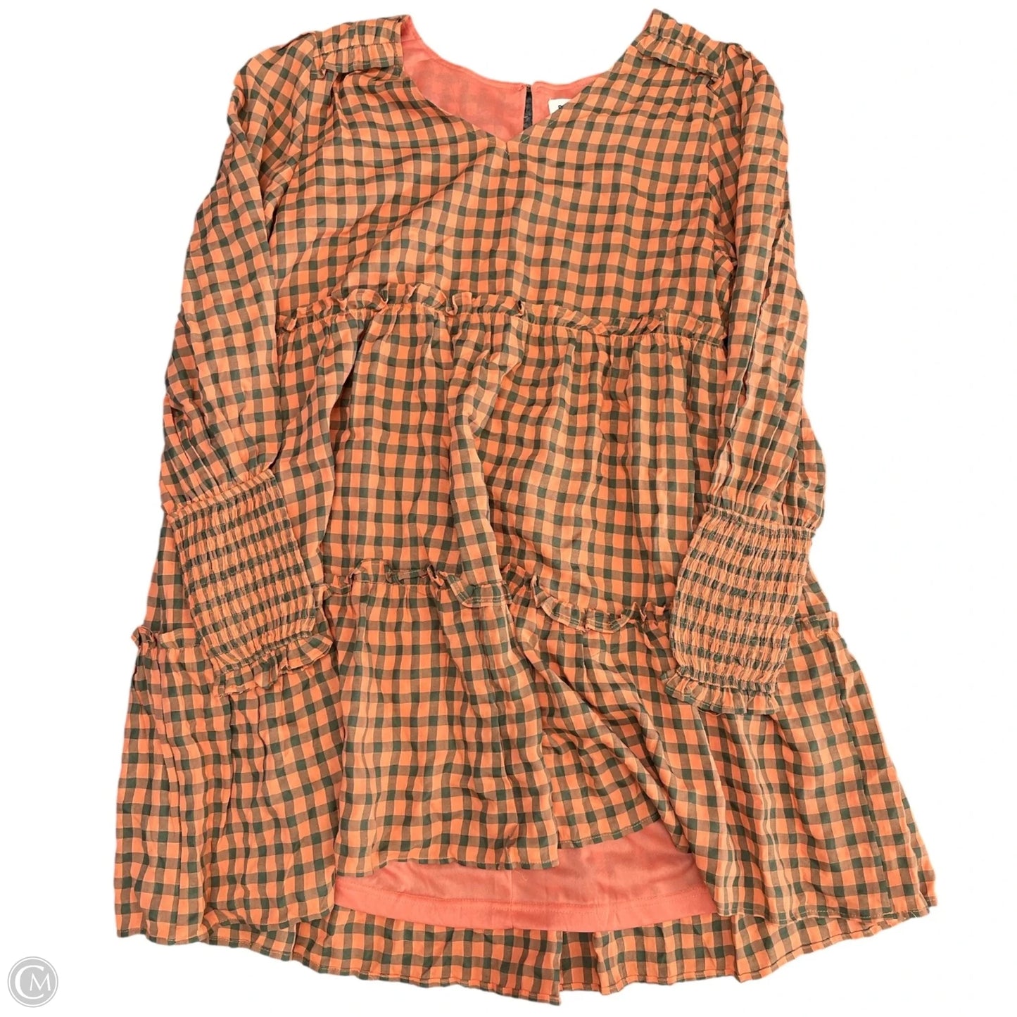 Dress Casual Short By &merci In Green & Orange, Size: L