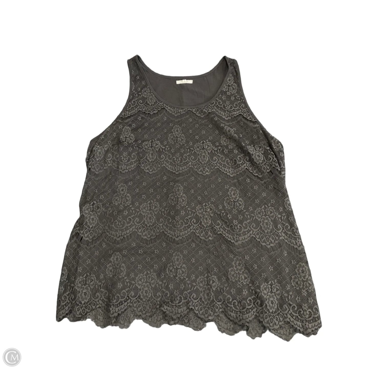 Top Sleeveless By Maurices In Grey, Size: 2x
