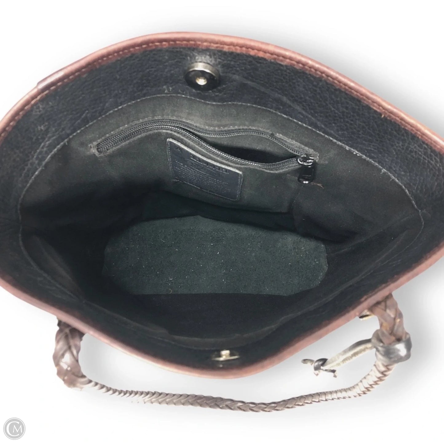 Tote Leather By Brighton, Size: Medium