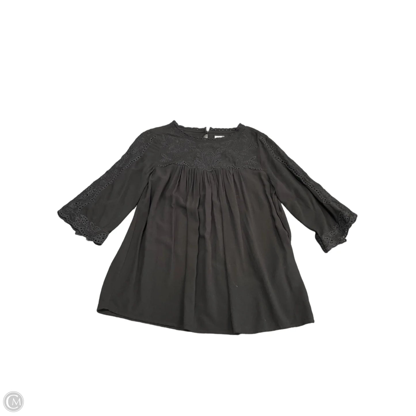 Top Short Sleeve By Chicos In Black, Size: 6