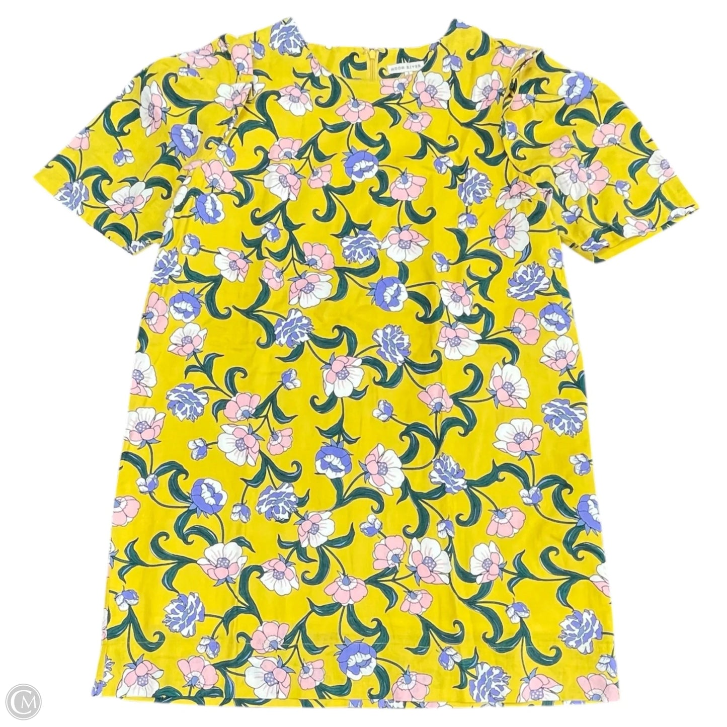 Dress Casual Short By Moon River In Yellow, Size: L